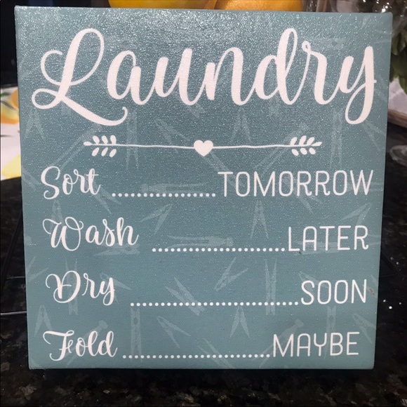 🌈NWT Laundry Room Wall Decor - Picture 2 of 4